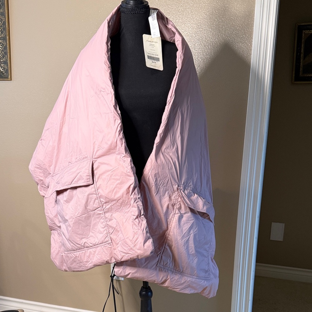 Fabletics Pale Pink Quilted Puffer Jacket
